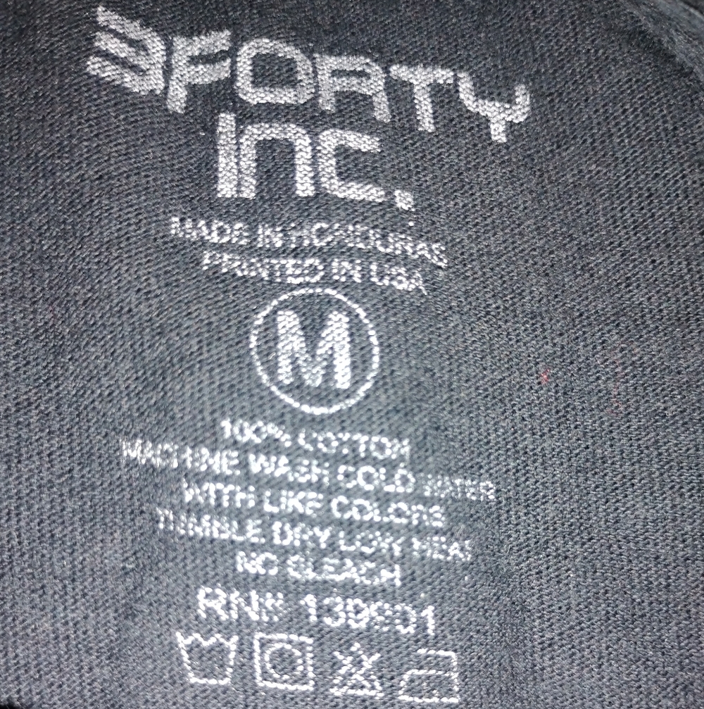 H&M Graphic Tee - Charcoal with Red and White Design - Picture 3 of 4